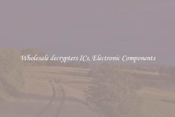 Wholesale decrypters ICs, Electronic Components