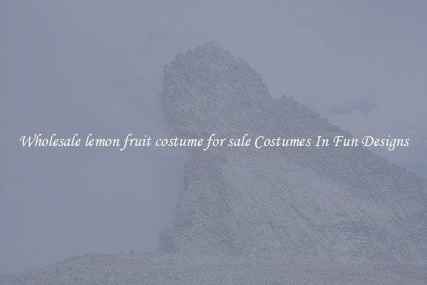Wholesale lemon fruit costume for sale Costumes In Fun Designs