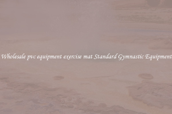 Wholesale pvc equipment exercise mat Standard Gymnastic Equipment