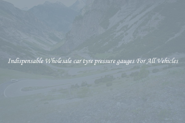 Indispensable Wholesale car tyre pressure gauges For All Vehicles