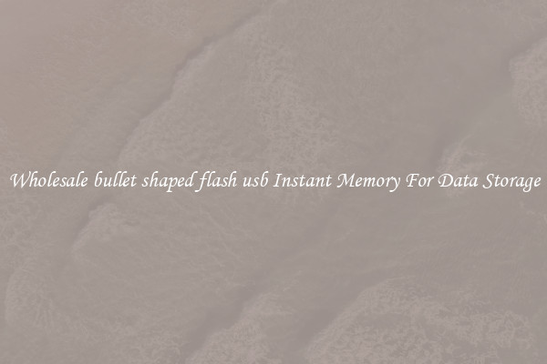 Wholesale bullet shaped flash usb Instant Memory For Data Storage