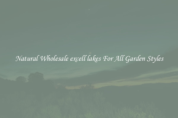 Natural Wholesale excell lakes For All Garden Styles